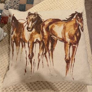Pottery barn Elegant equestrian  Throw Pillow